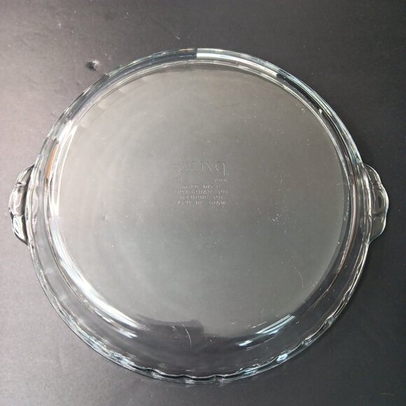 Vintage Pyrex #229 Glass Deep Dish Pie Dish Ovenware 9.5in Ribbed Edge USA - Picture 6 of 10